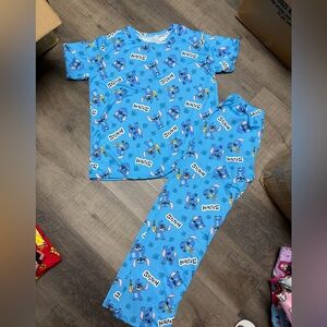 Blue Stitch Pajama set